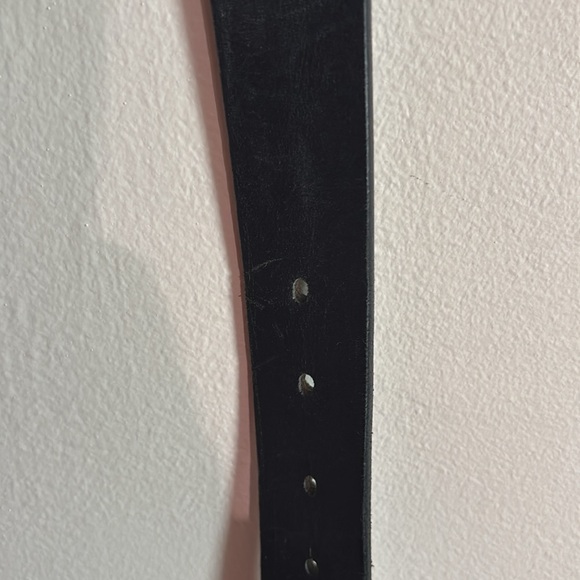 Versace Couture Belt Mens Black Leather Belt With Signature Gold Versace Buckle - Picture 7 of 10